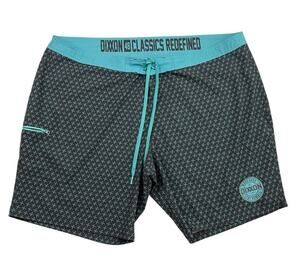 Dixxon Board Shorts Mens 48 Gray Drawstring Waist Surf Swim Trunks